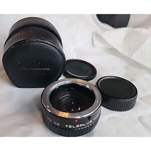 Kenko CX 2X Teleplus MC4 Teleconverter  Lens Japan Vintage W Case Covers